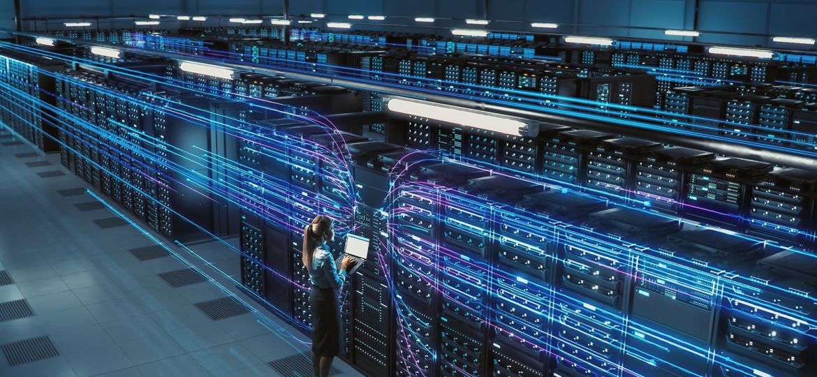 3d,Graphics,Concept:,Big,Data,Center,Female,Chief,Technology,Officer