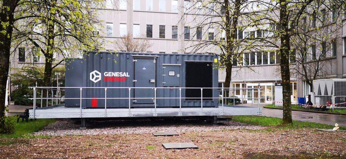 Instalación grupo electrógeno genesal Energy en Alemania